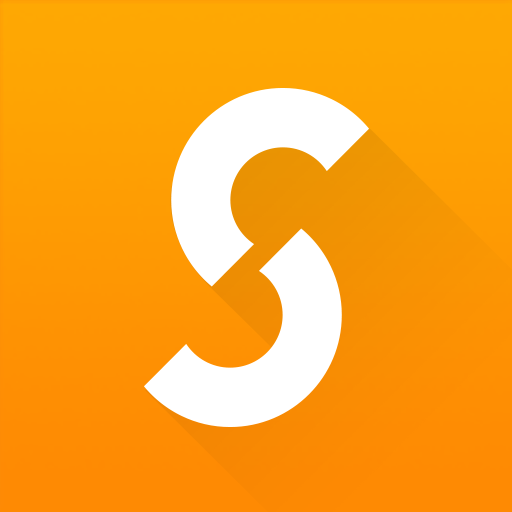 A vibrant orange and yellow gradient logo featuring a white stylized letter 'S' at the center, representing a dynamic and modern brand identity.