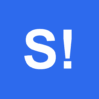 Icon featuring the letter "S" with an exclamation mark, set against a blue backdrop.